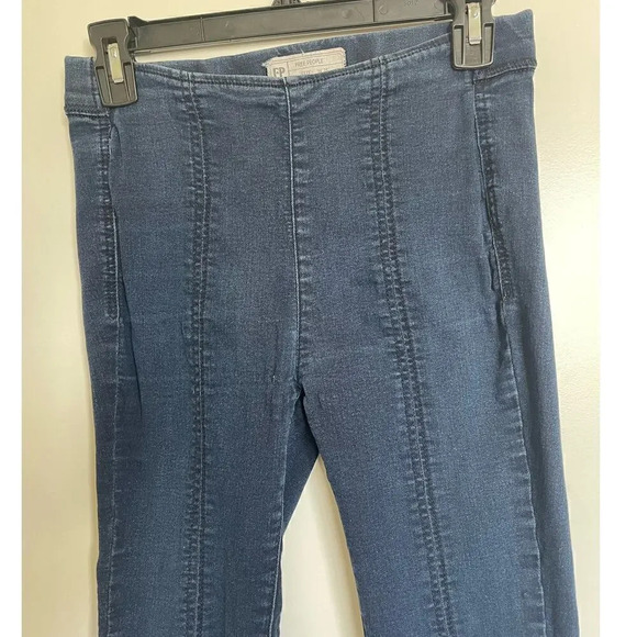 Free People Blue Straight Leg Jeans - Picture 4 of 7
